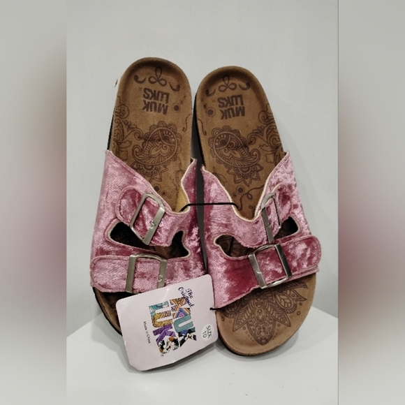 PINK VELVET MUK LUKS NWT - Picture 5 of 6